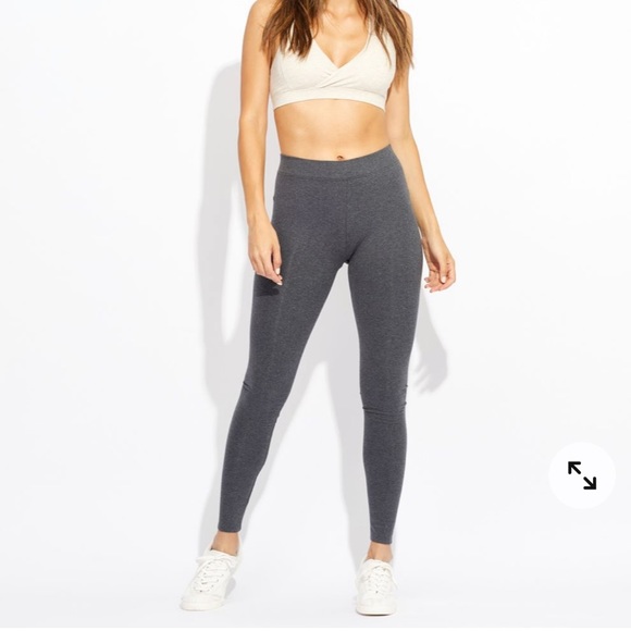 Nwt Pact Leggings Heather Charcoal 